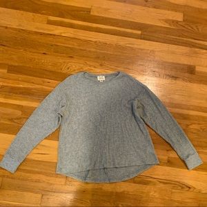 waffle knit sweater